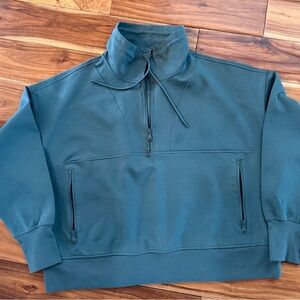 Womens old navy green Half-Zip Pullover Sweatshirt NWOT size 3X